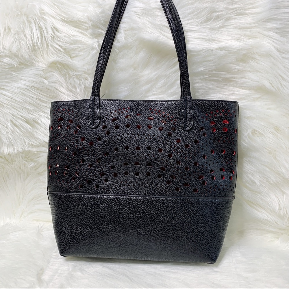 Unbranded Laser Cut Leather Tote